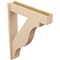 Ekena Millwork 7 1/2-in W x 34-in D x 46-in H Funston Block Rough Cedar Woodgrain TimberThane Outlooker, Primed Tan OUTUR075X34X46FST44RCPR - alternate 2